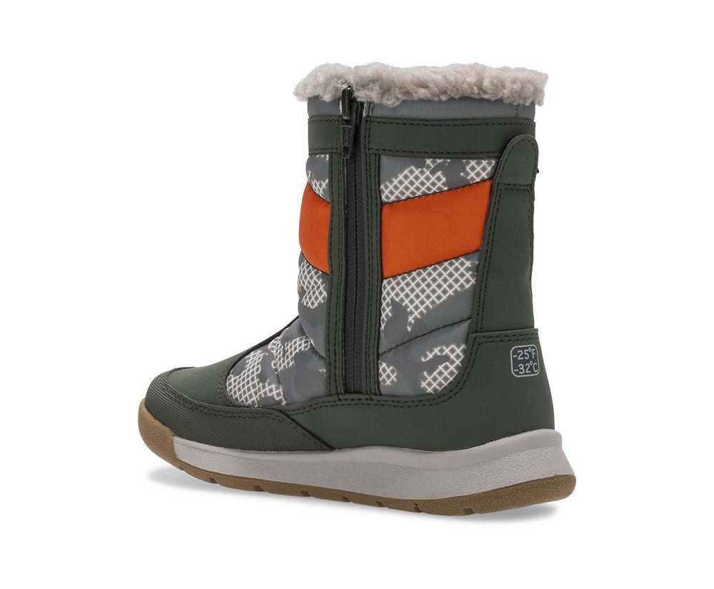 Merrell Boots Olive - Alpine Puffer Waterproof - Kids 25LUFBTQW